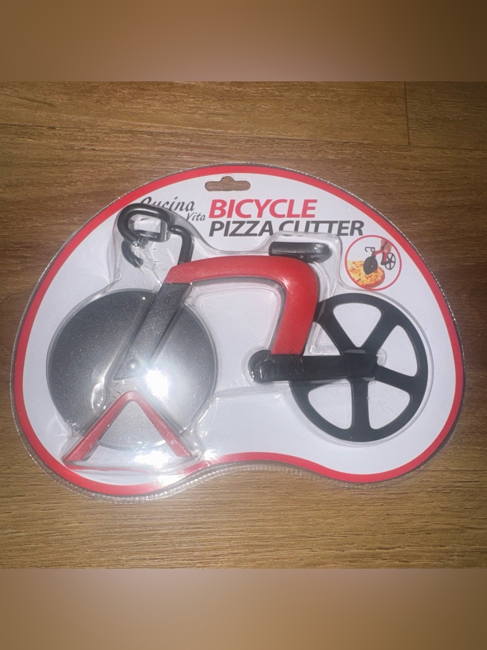 Cucina Vita BICYCLE PIZZA CUTTER With Stand